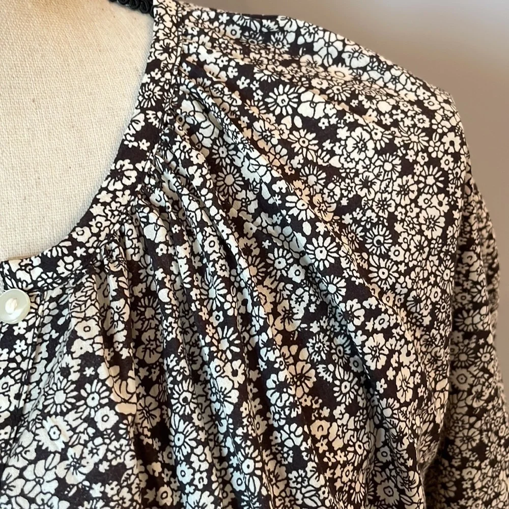 NWT Universal Thread SZ L Women's Balloon Long Sleeve Popover Blouse - Picture 6 of 15